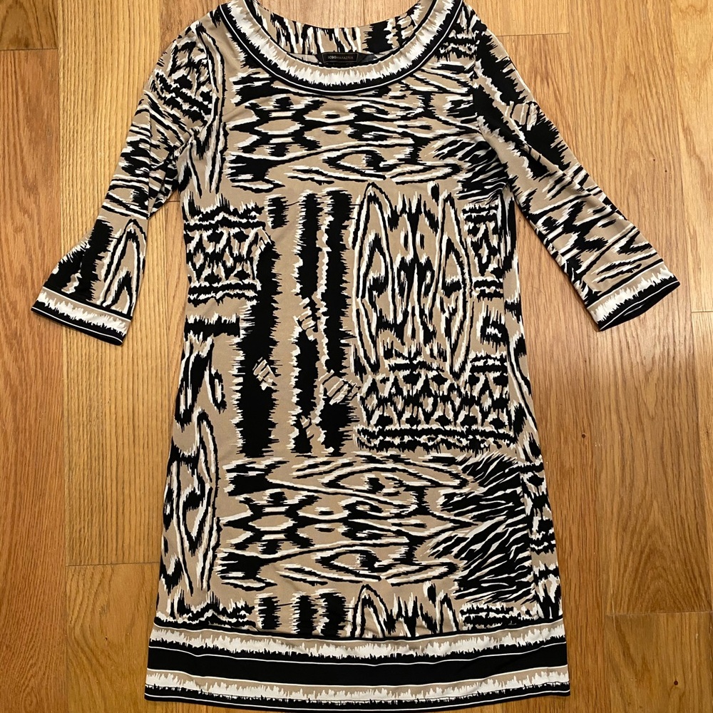 BCBG patterned dress size XS